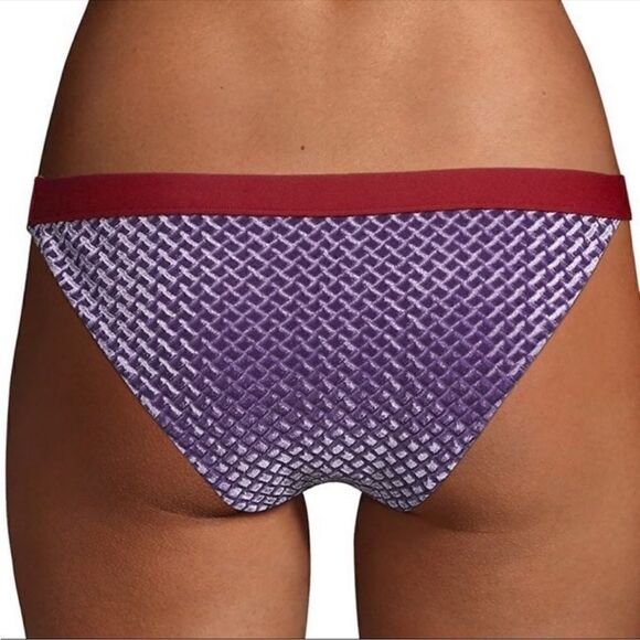 Onia Purple Rain Diamond Bikini Top Small Bottom XS NWT - Picture 6 of 10